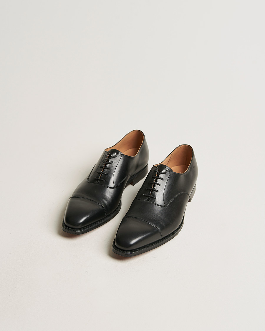 Herre | Håndlagde sko | Crockett & Jones | Hallam Oxford Black Calf