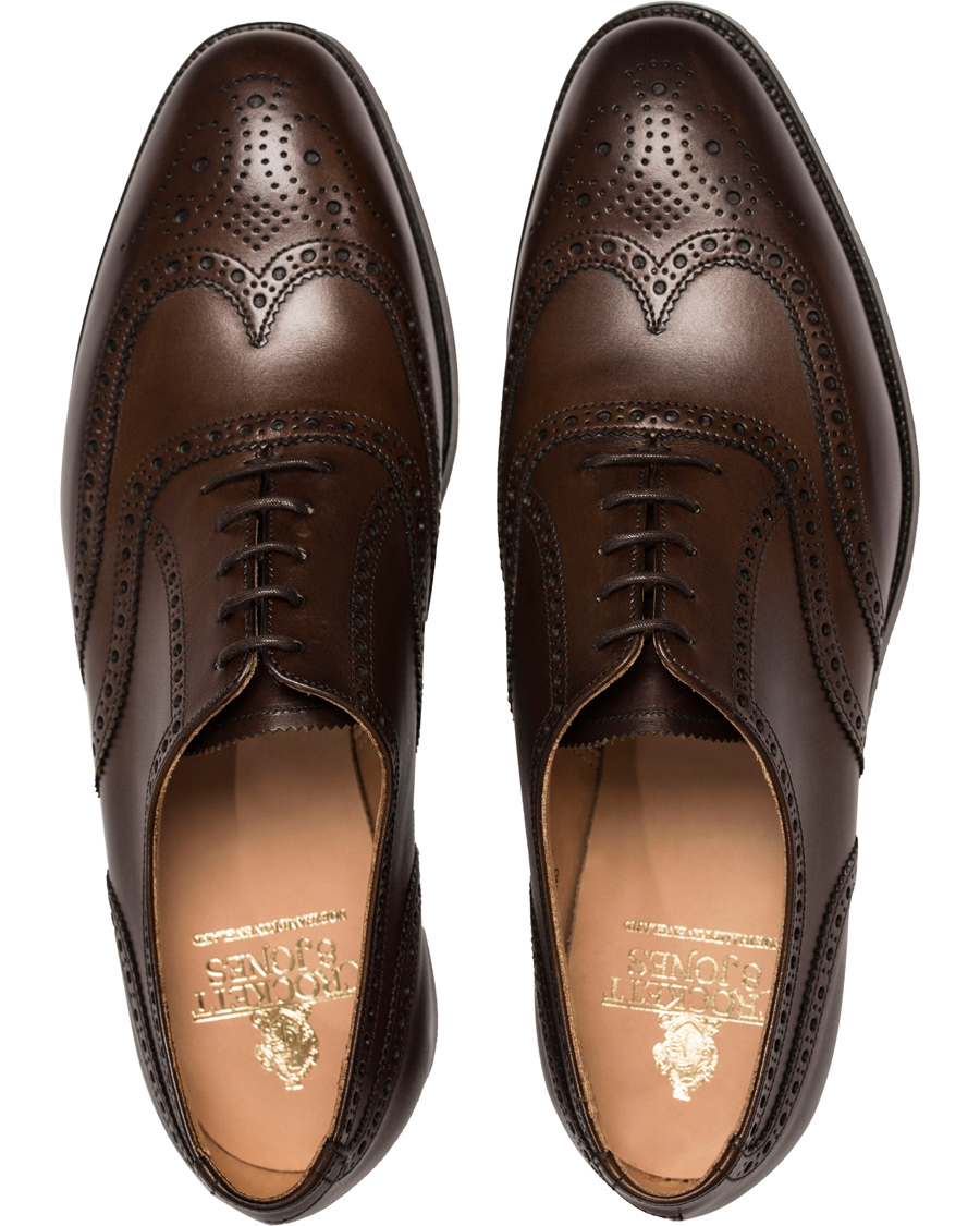 Herre | Crockett & Jones Finsbury Brogue Dark Brown Calf | Crockett & Jones | Finsbury Brogue Dark Brown Calf