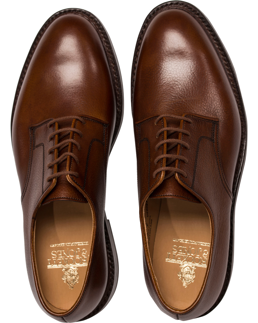 Herre | Crockett & Jones Grasmere Derby Tan Grained Calf | Crockett & Jones | Grasmere Derby Tan Grained Calf