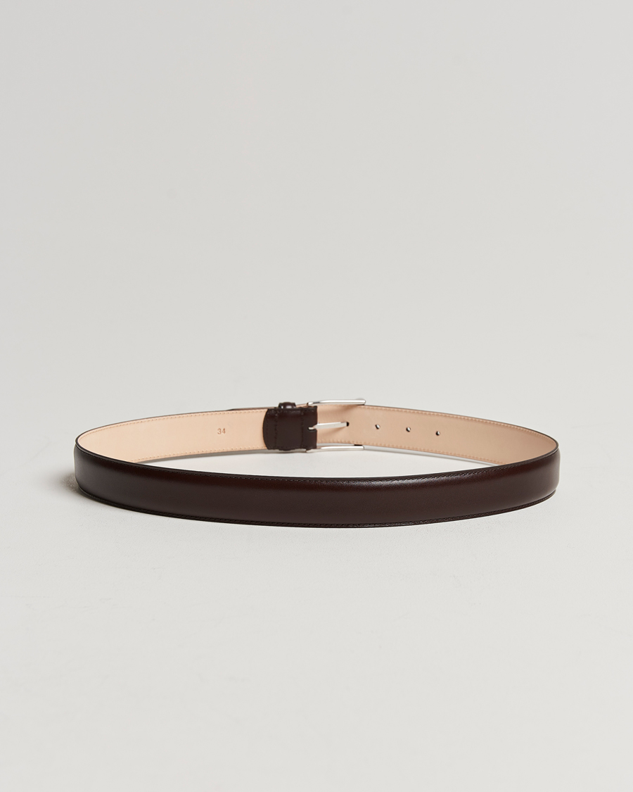 Herre |  | Crockett & Jones | Belt 3,2 cm Dark Brown Calf