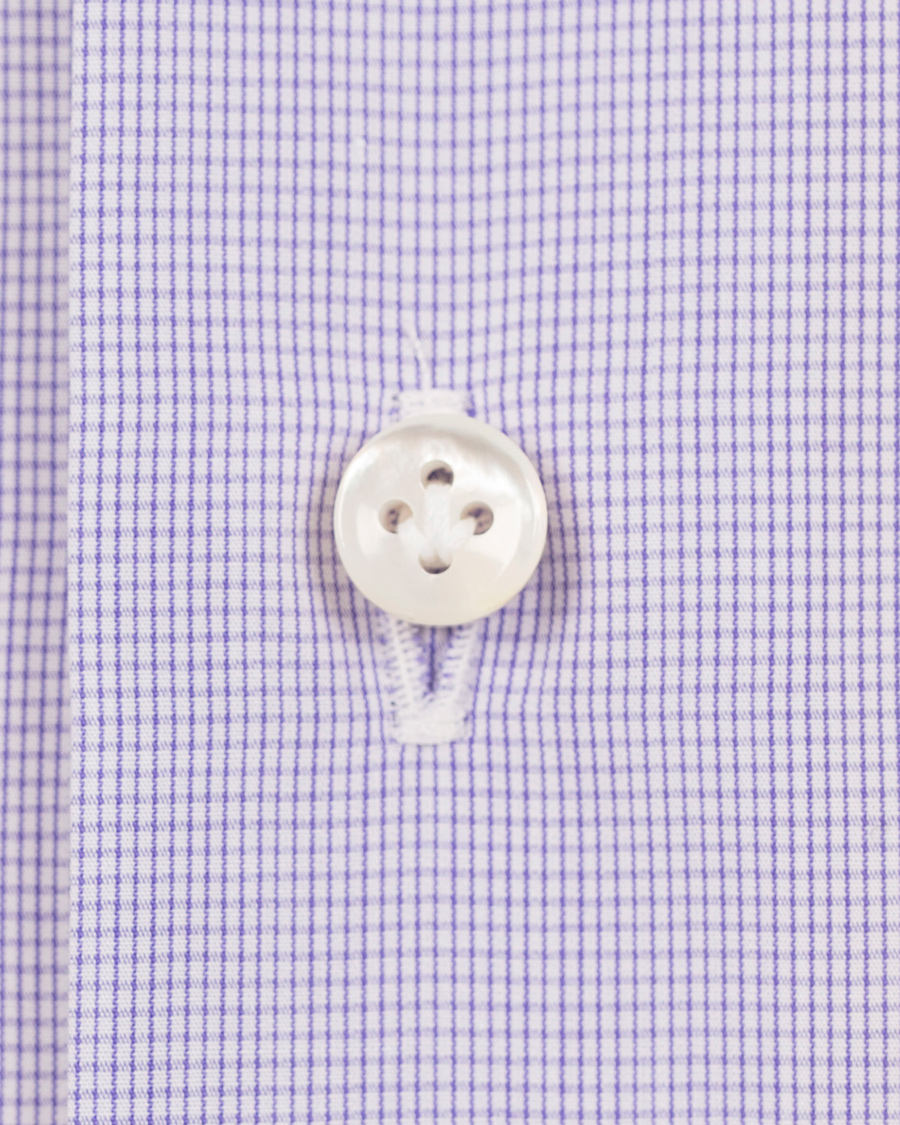 Herre | Skjorter | Barba Napoli | Slim Fit Shirt Lavendel
