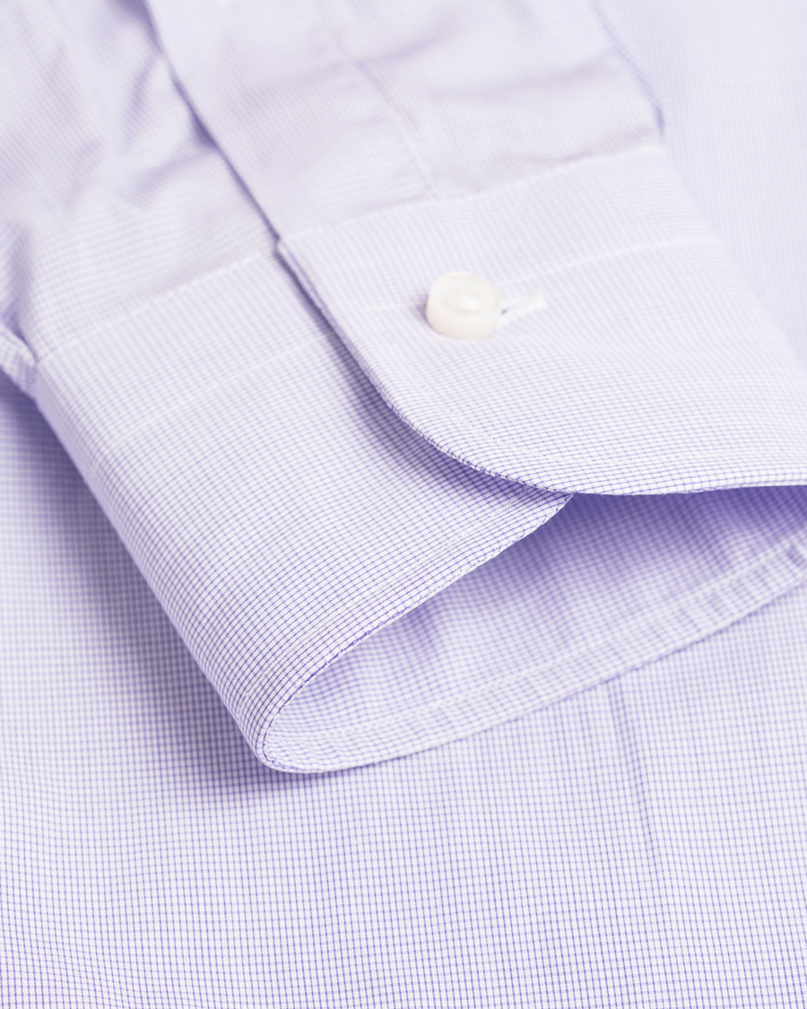 Herre | Skjorter | Barba Napoli | Slim Fit Shirt Lavendel