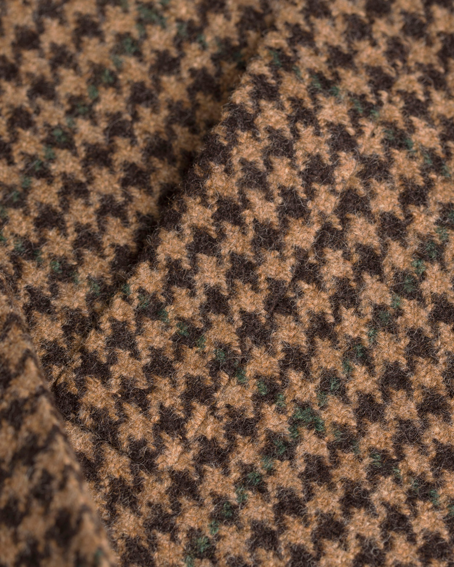Herre | Dressjakker | Boglioli | Dover Patch Pocket Houndtooth Wool Blazer Brown