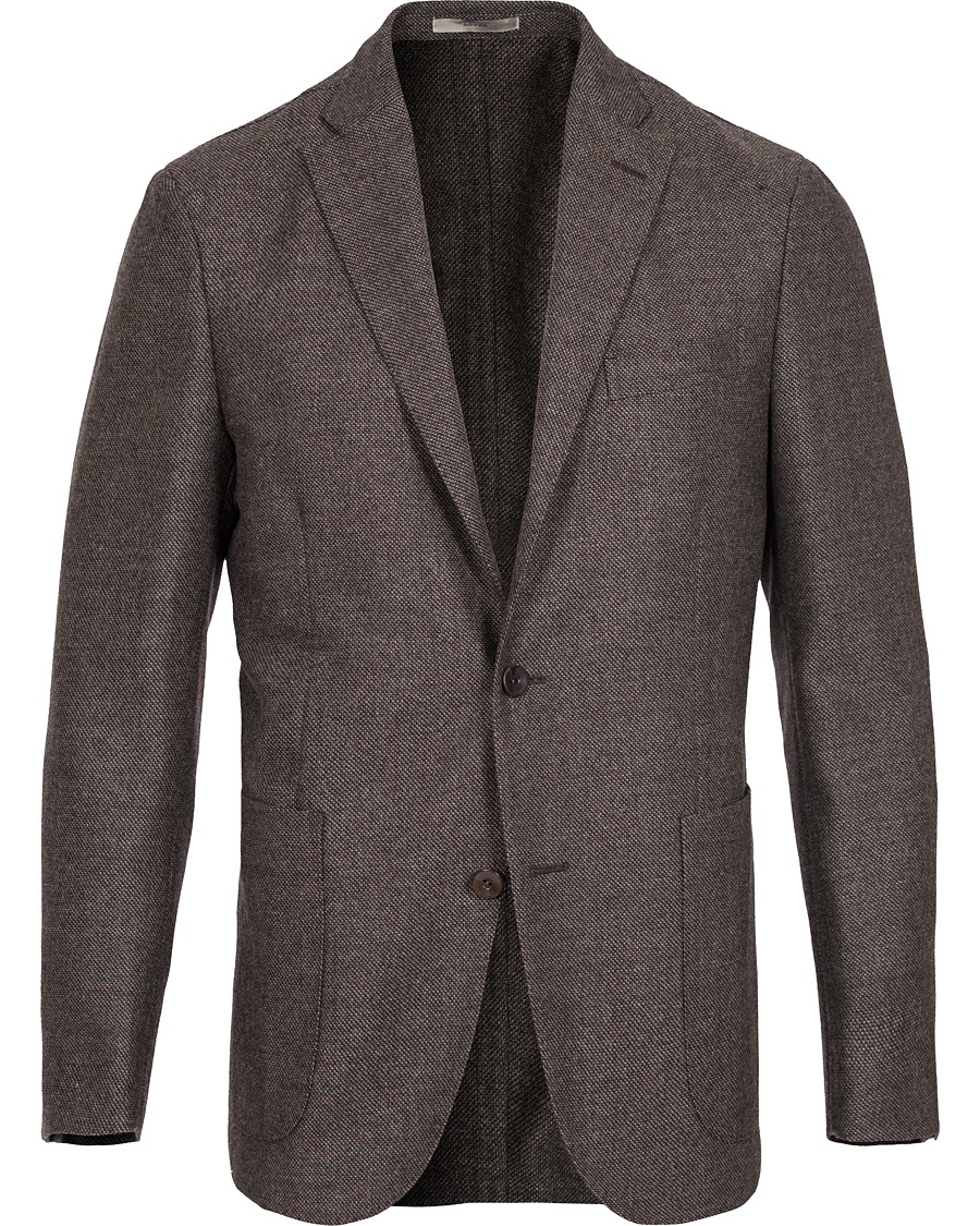 Herre | Dressjakker | Boglioli | Dover Patch Pocket Wool Blazer Brown