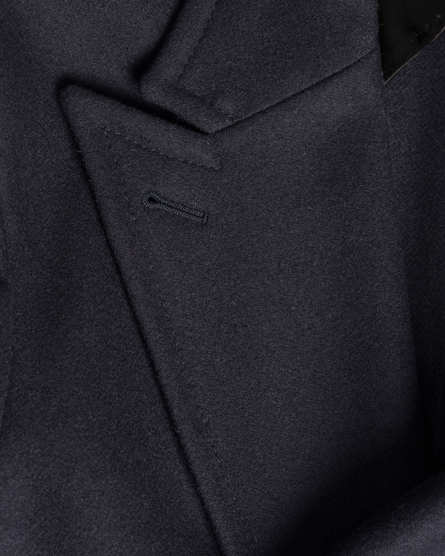 Herre | Jakker | Boglioli | Cappotto Double Breasted Wool Coat Navy
