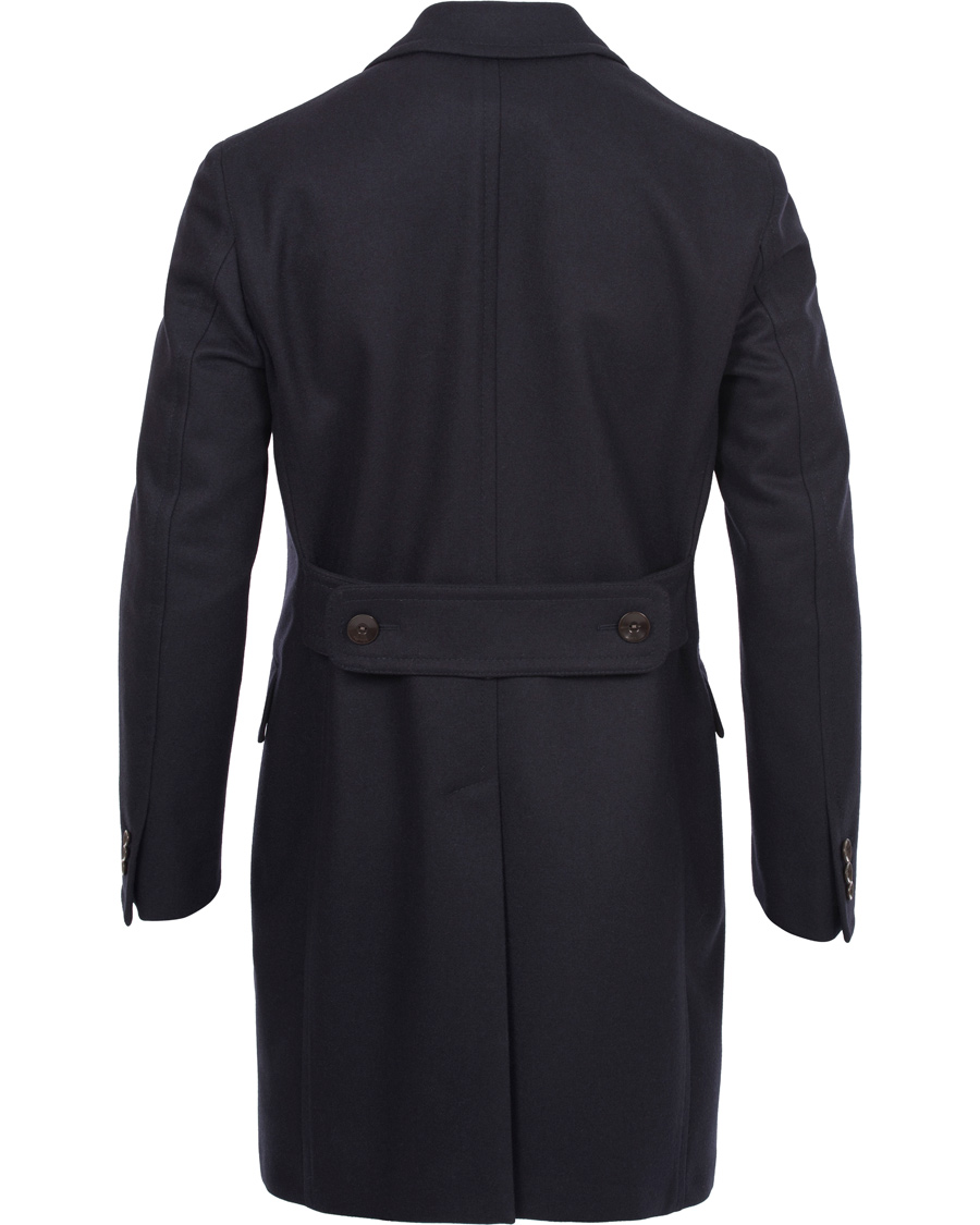 Herre | Jakker | Boglioli | Cappotto Double Breasted Wool Coat Navy