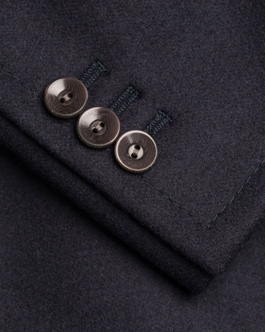 Herre | Jakker | Boglioli | Cappotto Double Breasted Wool Coat Navy