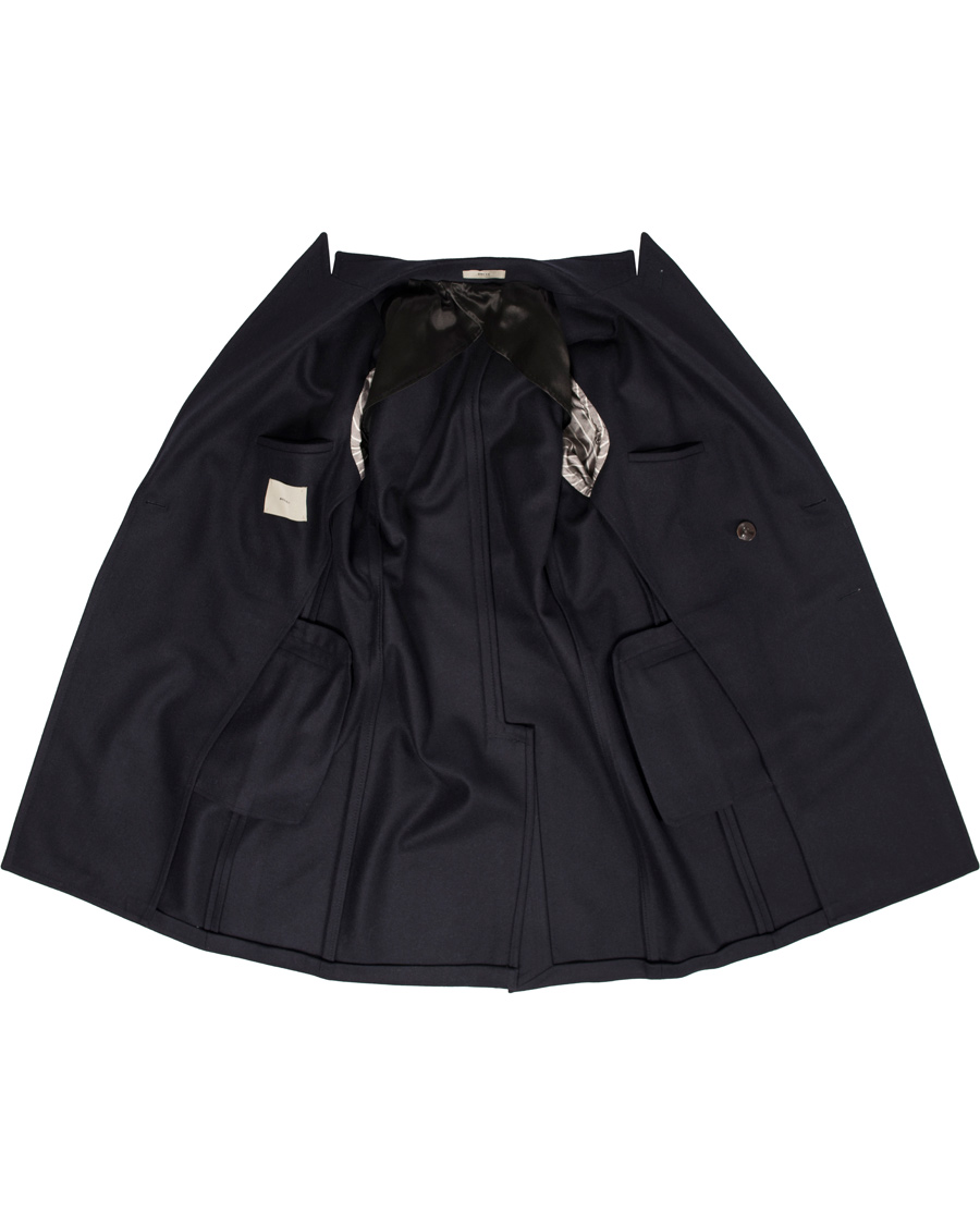 Herre | Jakker | Boglioli | Cappotto Double Breasted Wool Coat Navy