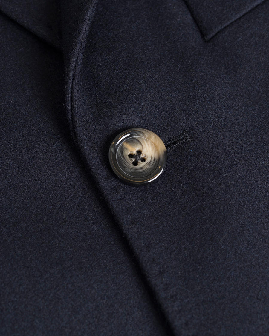 Herre | Jakker | J.Lindeberg | Wolger Compact Melton Coat Dark Navy