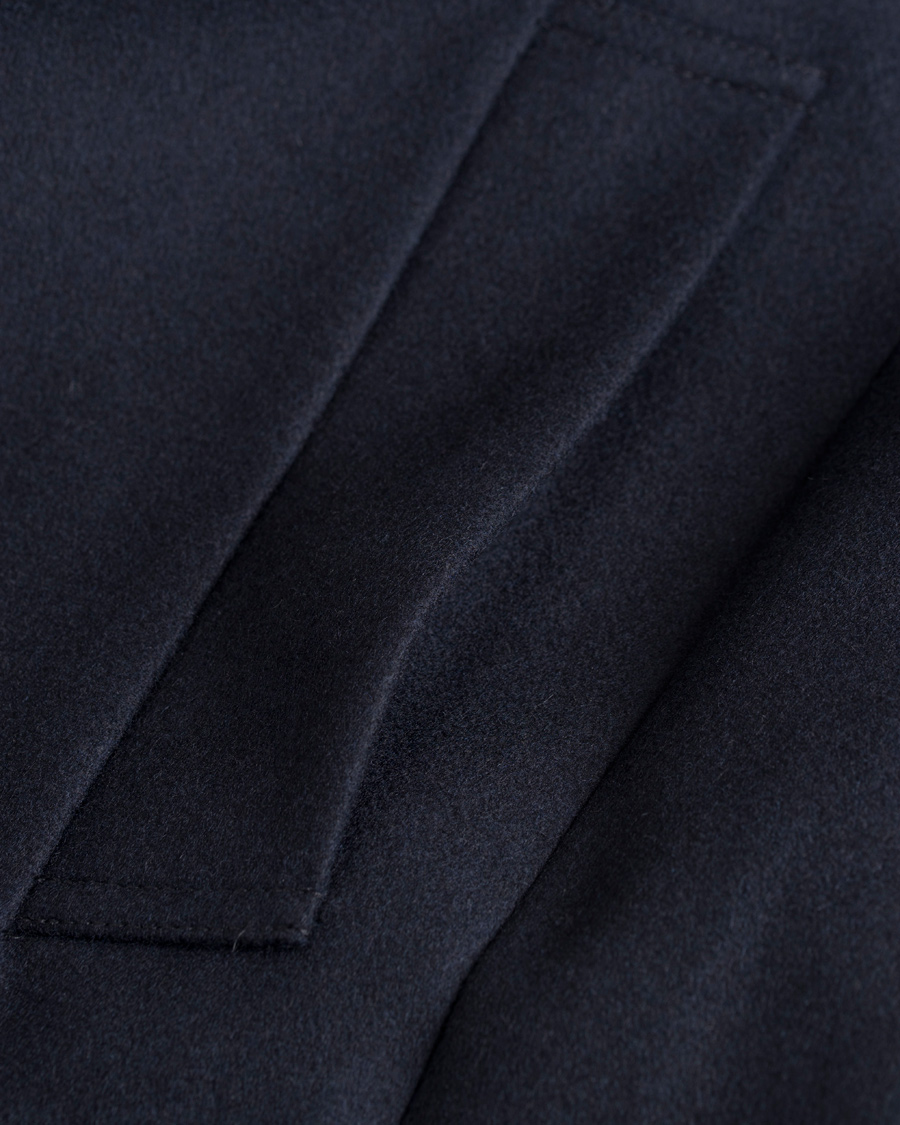 Herre | Jakker | J.Lindeberg | Wolger Compact Melton Coat Dark Navy