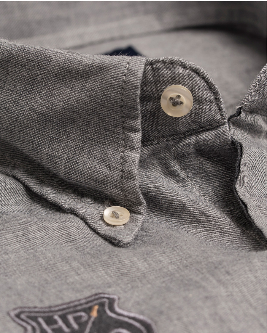 Herre | Skjorter | La Martina | Gaston Flannel Shirt Heather Grey