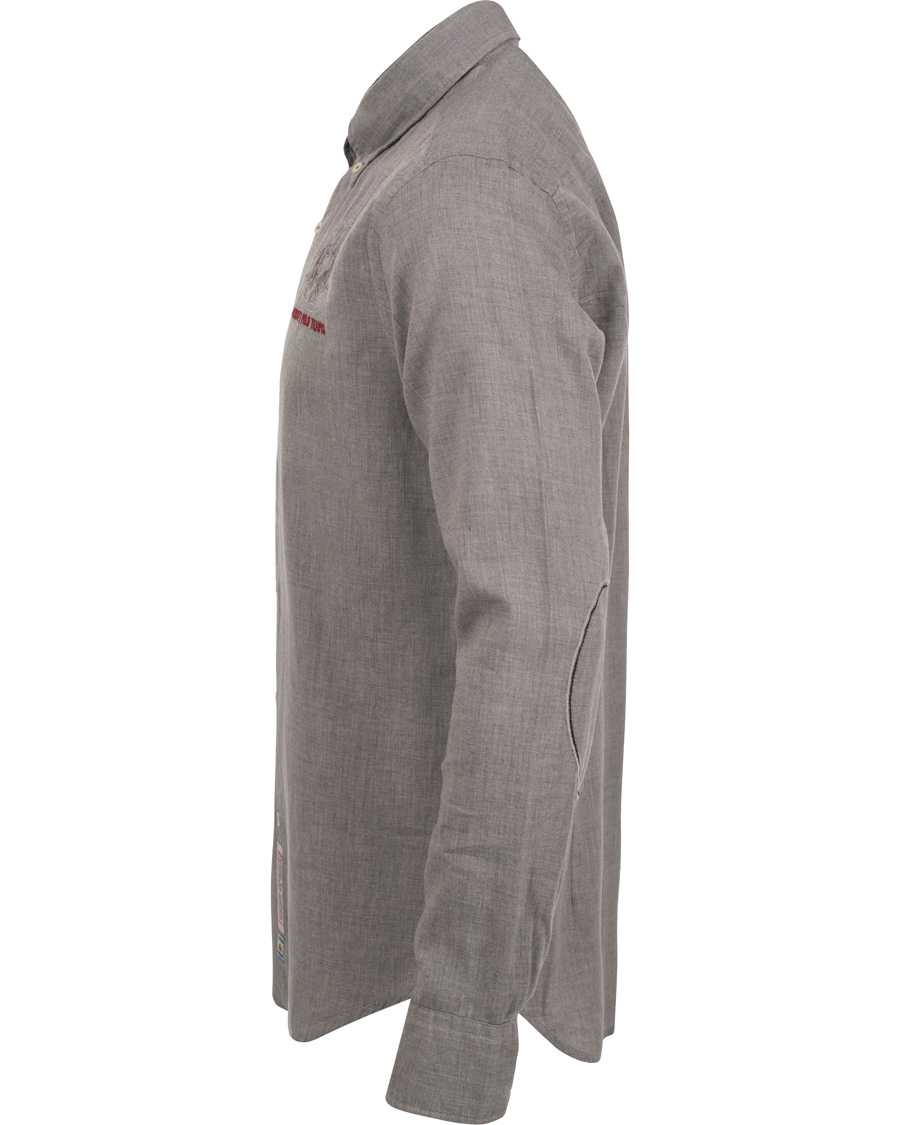 Herre | Skjorter | La Martina | Gaston Flannel Shirt Heather Grey