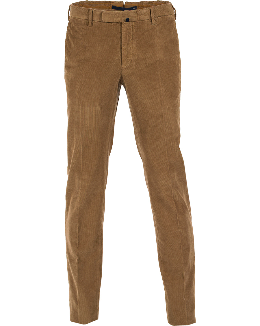 Herre | Bukser | Incotex | Garment Dyed Corduroy Trousers Light Brown