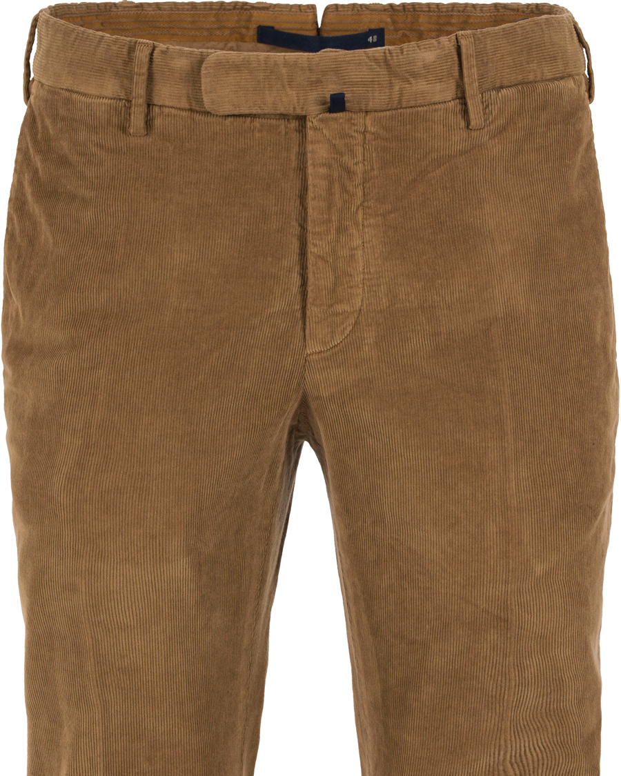 Herre | Bukser | Incotex | Garment Dyed Corduroy Trousers Light Brown