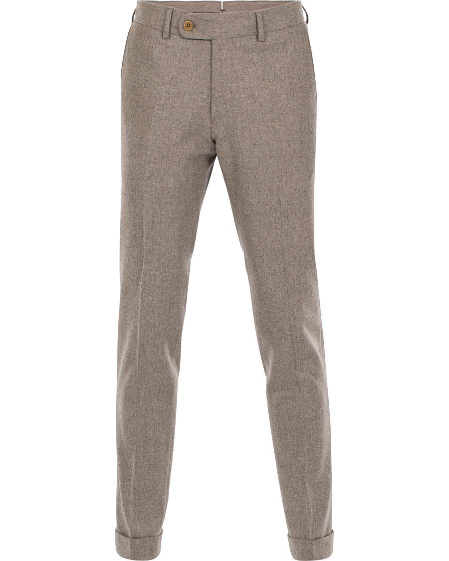 Herre | Bukser | Morris Heritage | Fred 100's Flannel Trousers Camel 52
