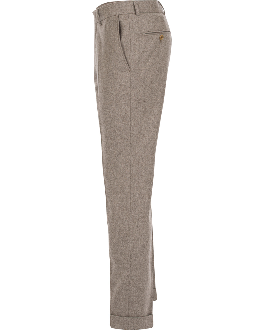 Herre | Bukser | Morris Heritage | Fred 100's Flannel Trousers Camel 52