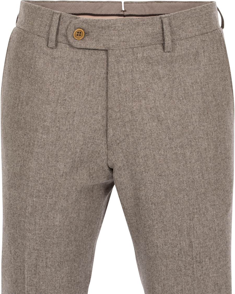 Herre | Bukser | Morris Heritage | Fred 100's Flannel Trousers Camel 52