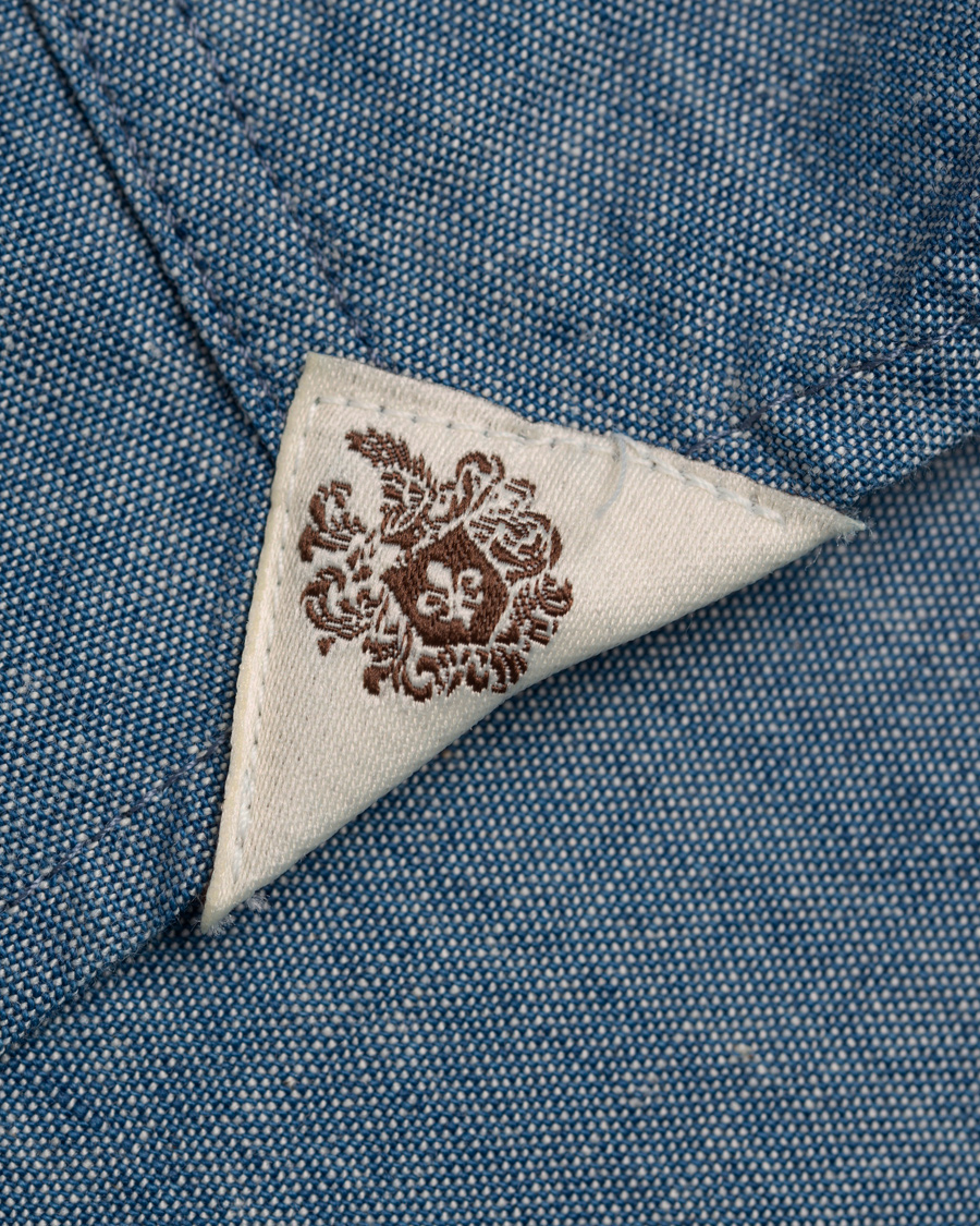Herre | Skjorter | Morris Heritage | Bond Cut Away Chambrey Shirt Blue