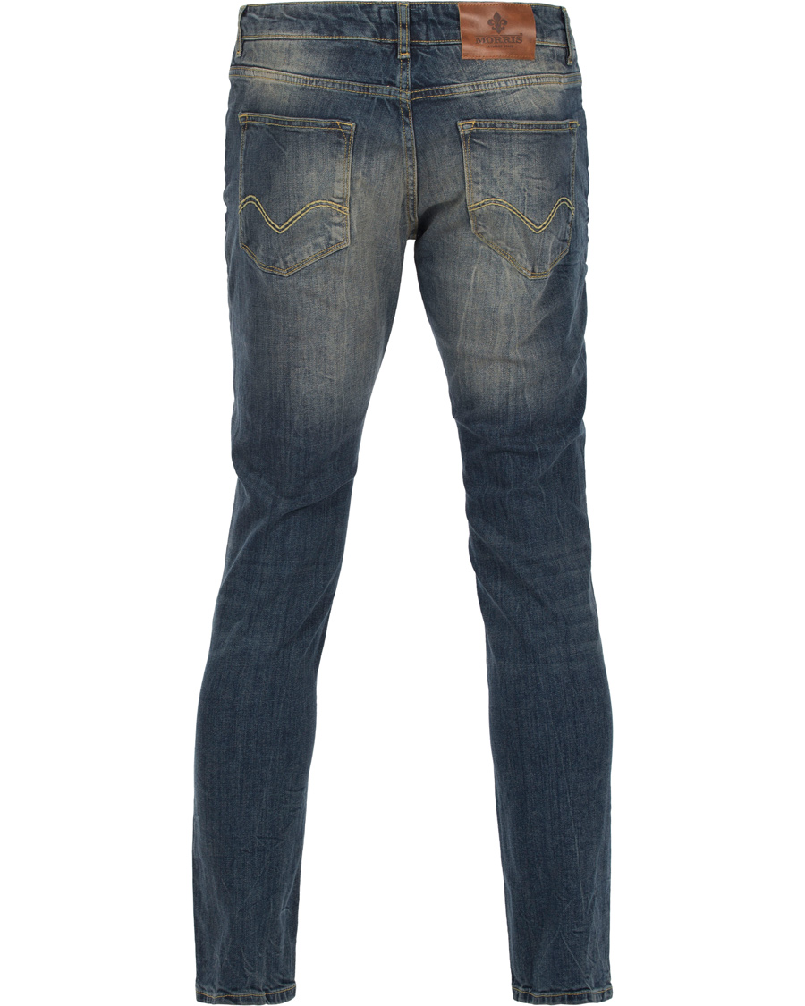 Herre | Jeans | Morris | Steve Vintage Jeans Dar Wash Blue Hole