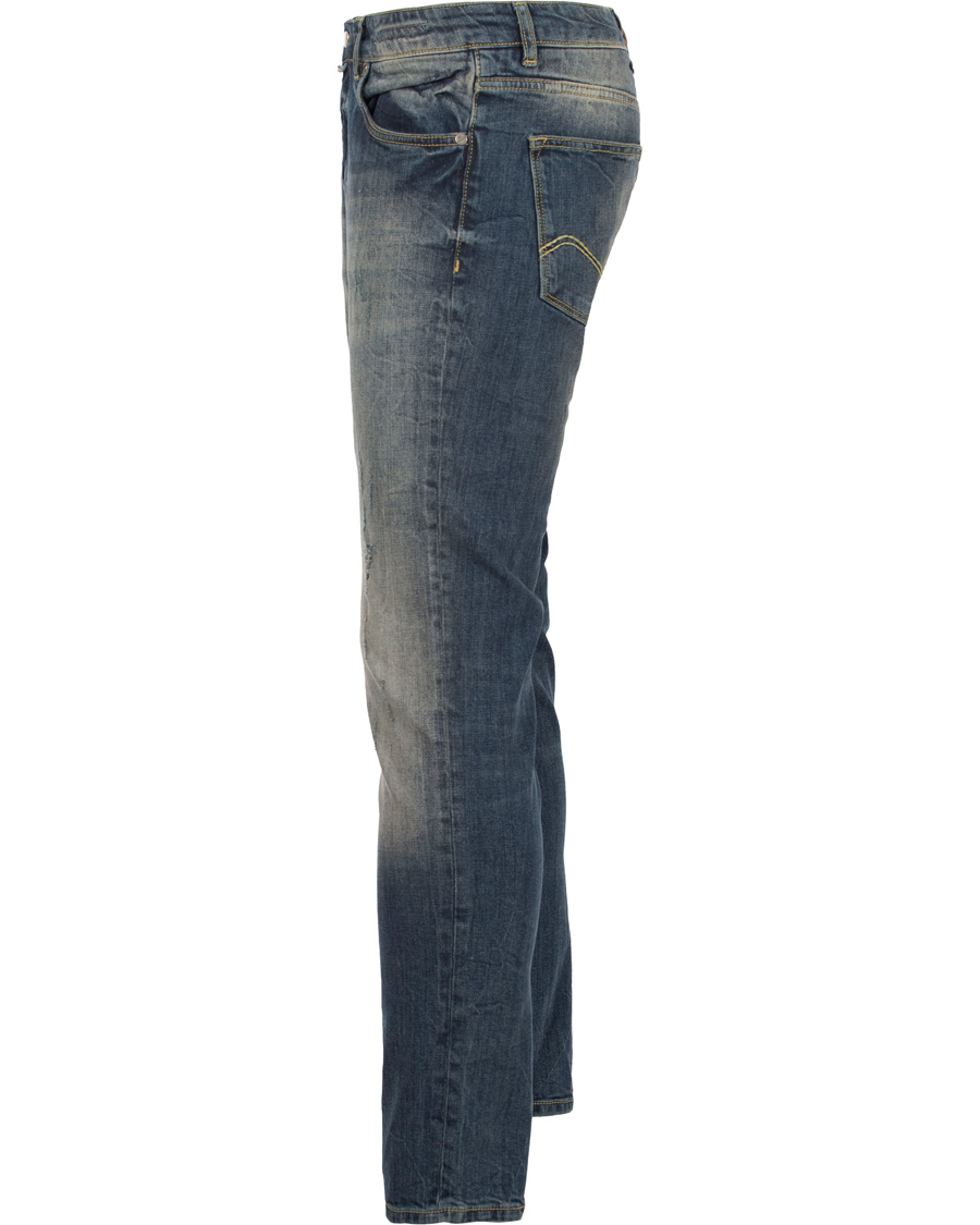 Herre | Jeans | Morris | Steve Vintage Jeans Dar Wash Blue Hole