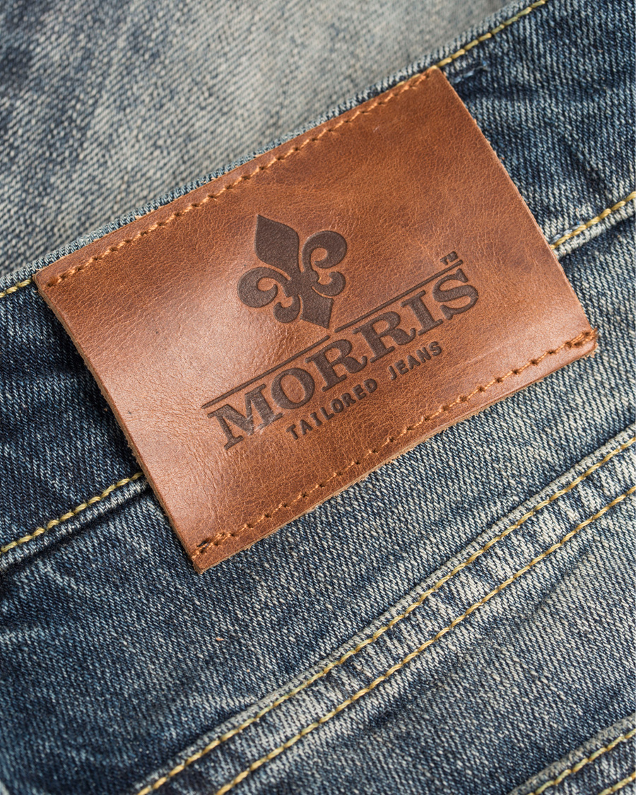 Herre | Jeans | Morris | Steve Vintage Jeans Dar Wash Blue Hole