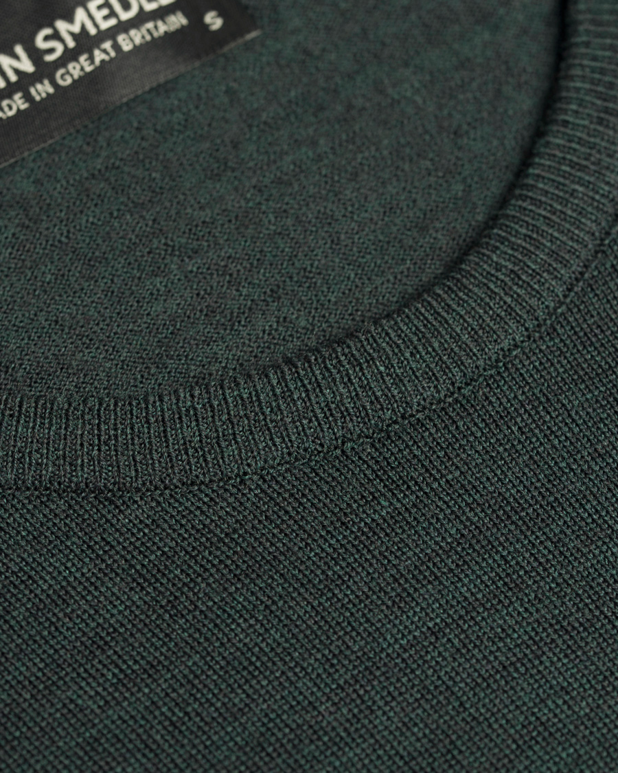 Herre | Gensere | John Smedley | Cleves Fine Merino C-Neck Pullover Racing Green