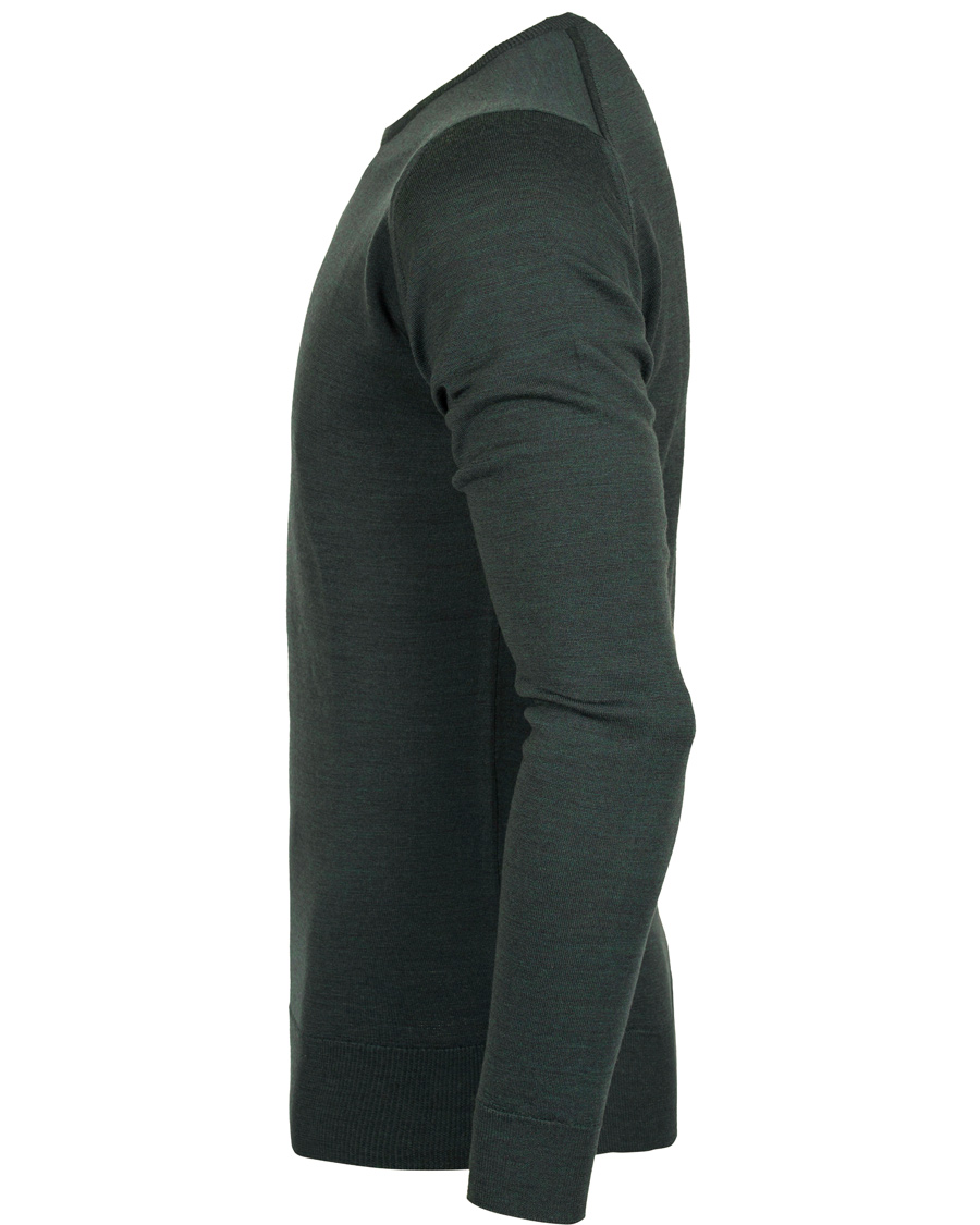 Herre | Gensere | John Smedley | Cleves Fine Merino C-Neck Pullover Racing Green
