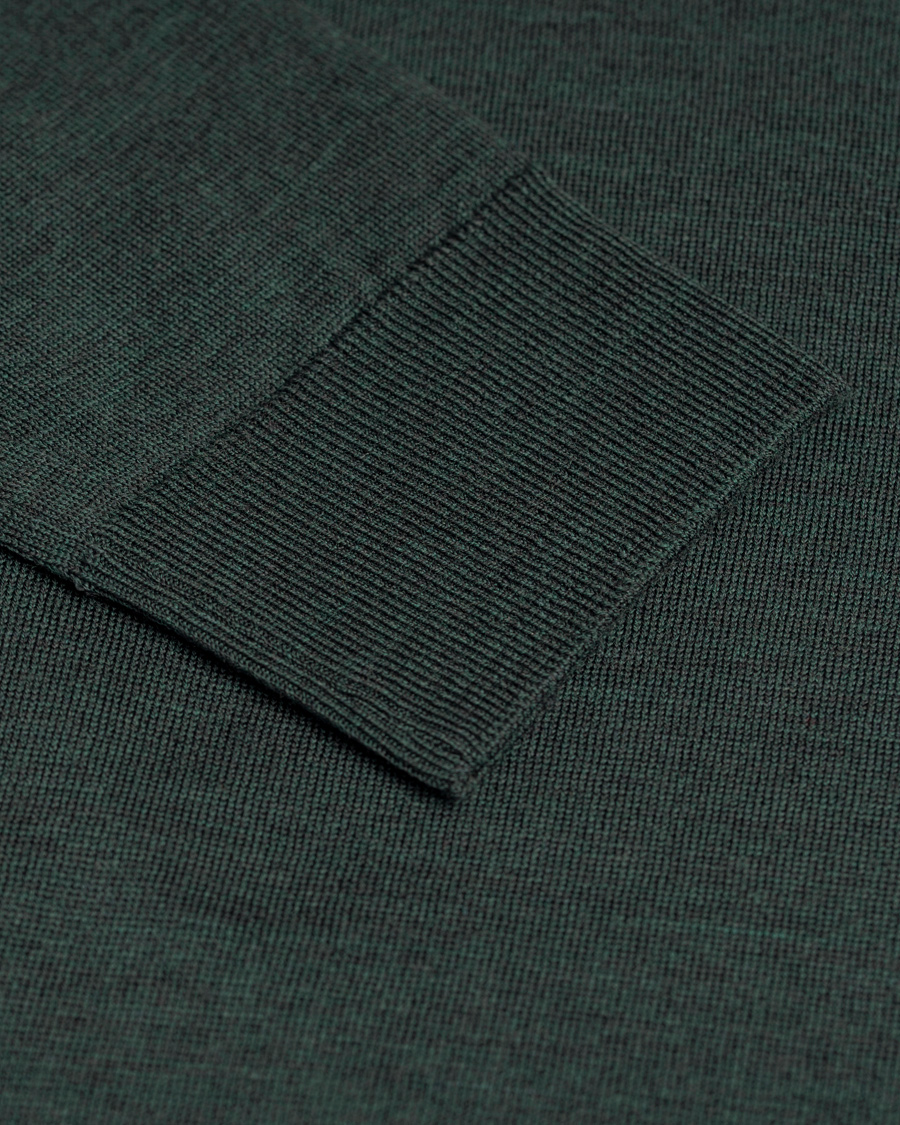 Herre | Gensere | John Smedley | Cleves Fine Merino C-Neck Pullover Racing Green