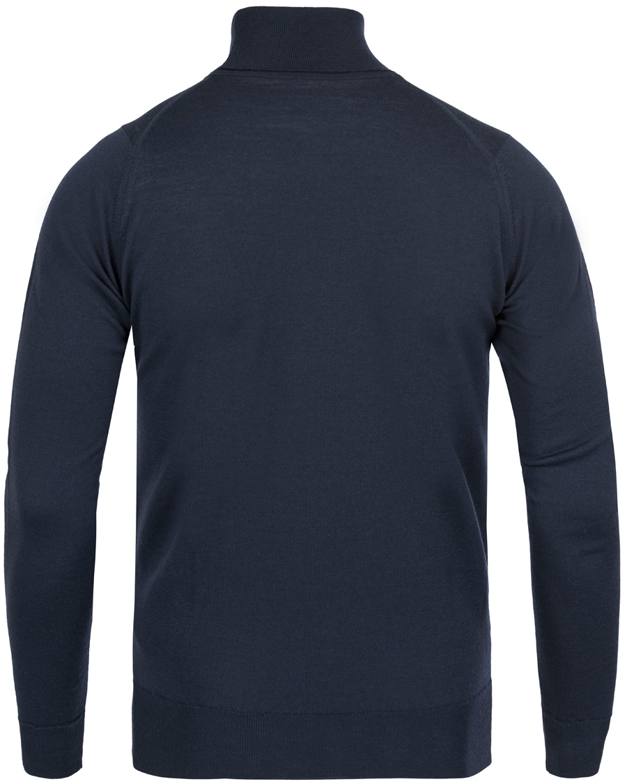 Herre | Gensere | John Smedley | Belvoir Roll Neck Midnight
