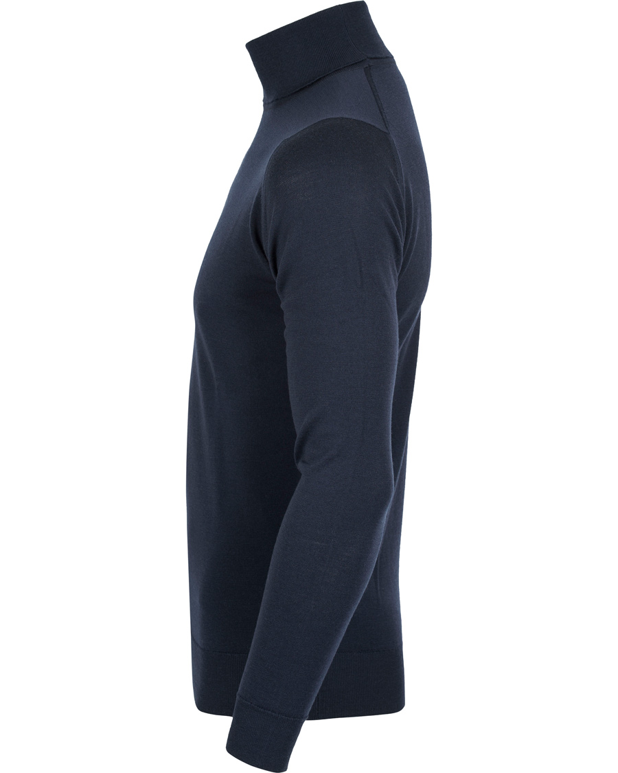 Herre | Gensere | John Smedley | Belvoir Roll Neck Midnight