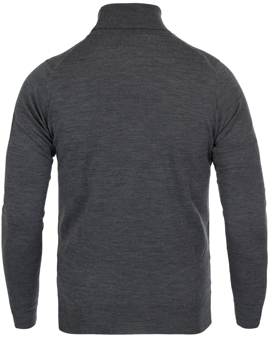 Herre | Gensere | John Smedley | Belvoir Roll Neck Charcoal