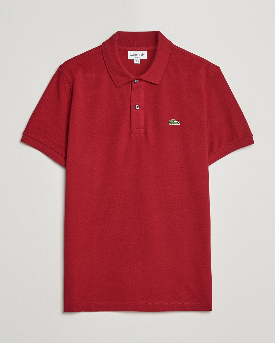 Herre | Pikéer | Lacoste | Slim Fit Polo Piké Bordeaux