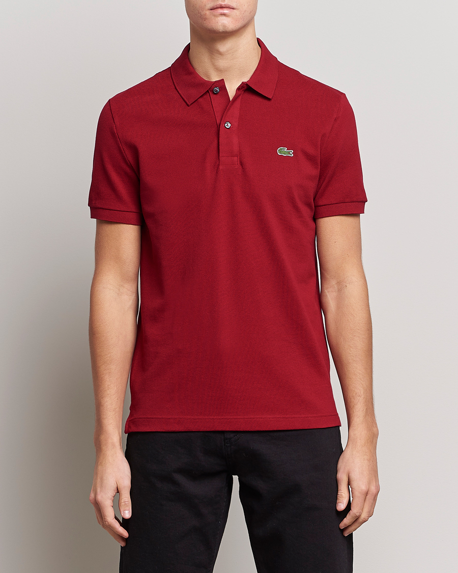 Herre | Pikéer | Lacoste | Slim Fit Polo Piké Bordeaux
