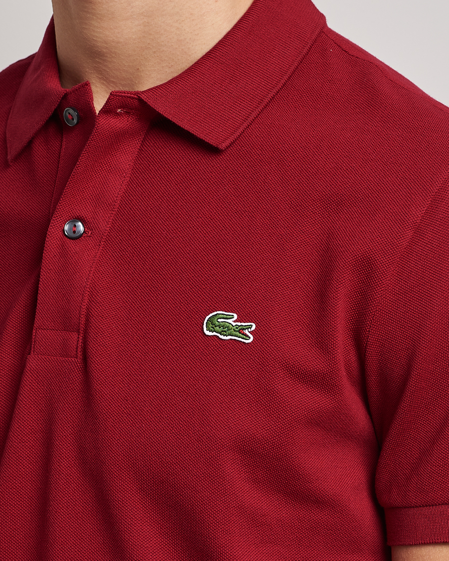 Herre | Pikéer | Lacoste | Slim Fit Polo Piké Bordeaux