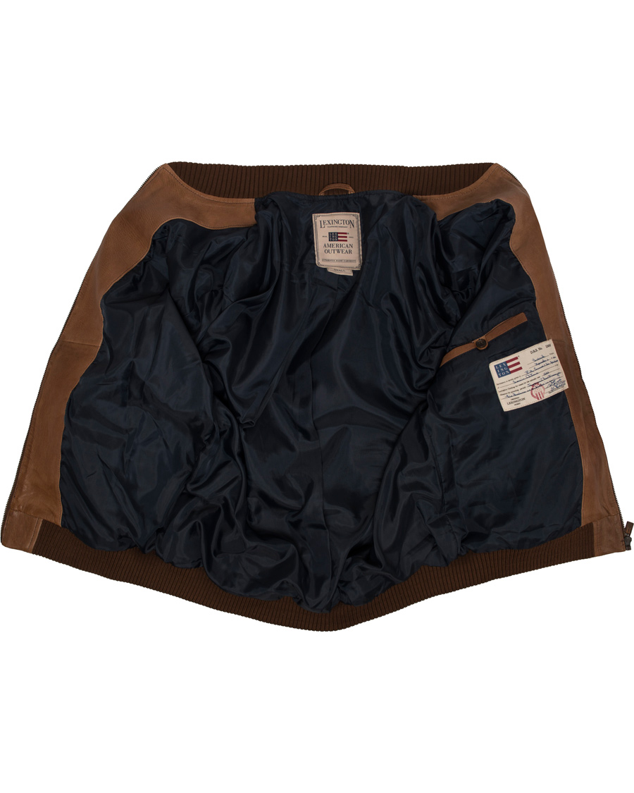 Herre | Jakker | Lexington | Eddie Leather Jacket Brown