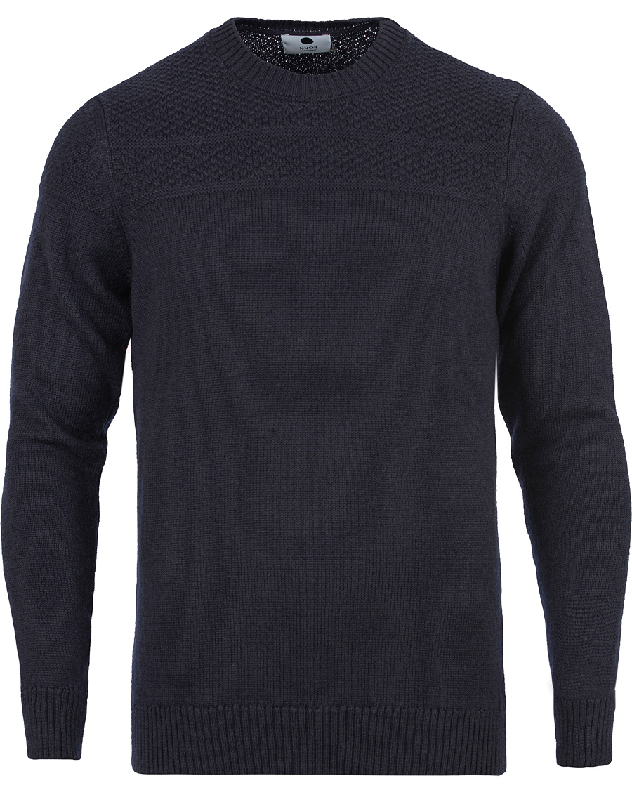 Herre | Gensere | NN07 | New Andrew Knit Schoeller Sweater Navy
