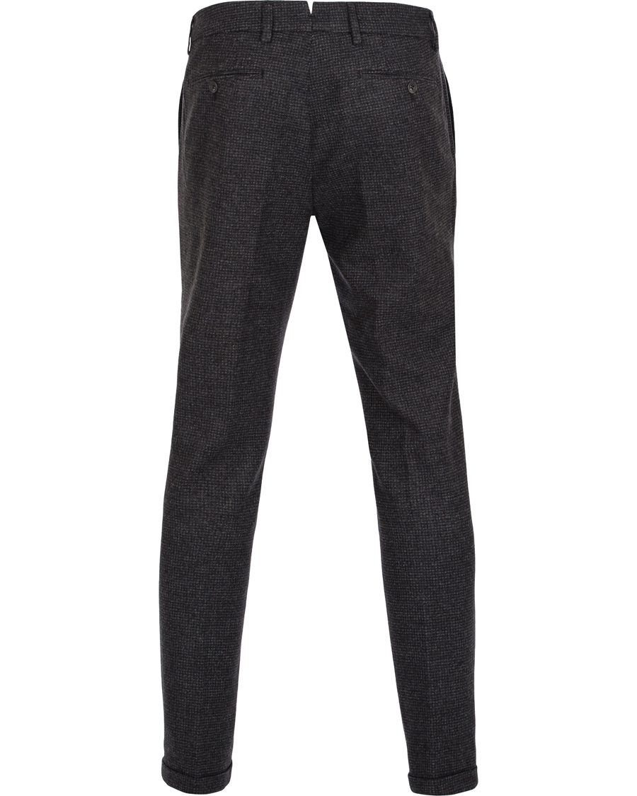 Herre | Bukser | NN07 | Soho Pant Micro Check Dark Grey