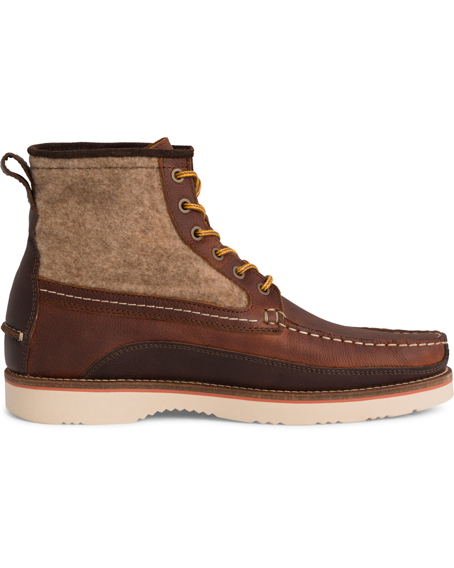 Herre | GANT Huck Boot Calf Textile Cognac | GANT | Huck Boot Calf Textile Cognac