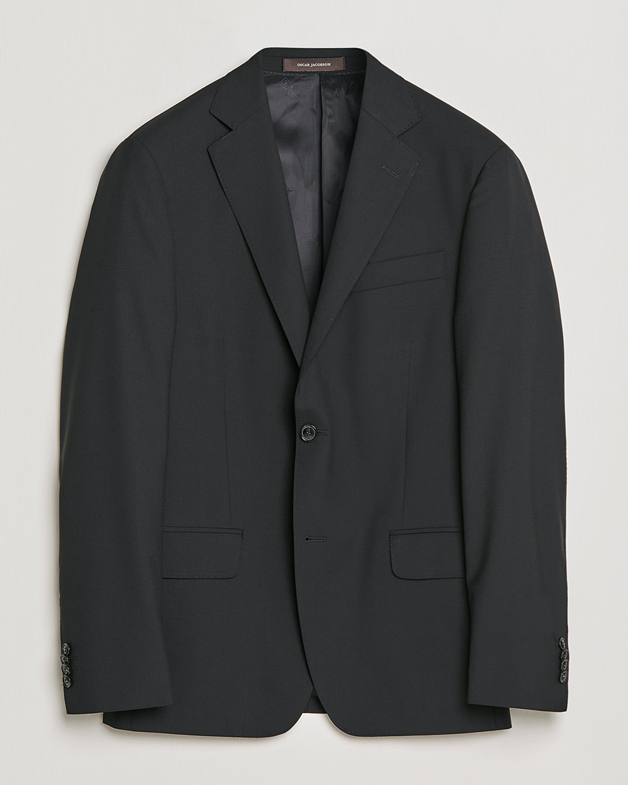 Herre | Dressjakker | Oscar Jacobson | Edmund Blazer Super 120´s Wool Black