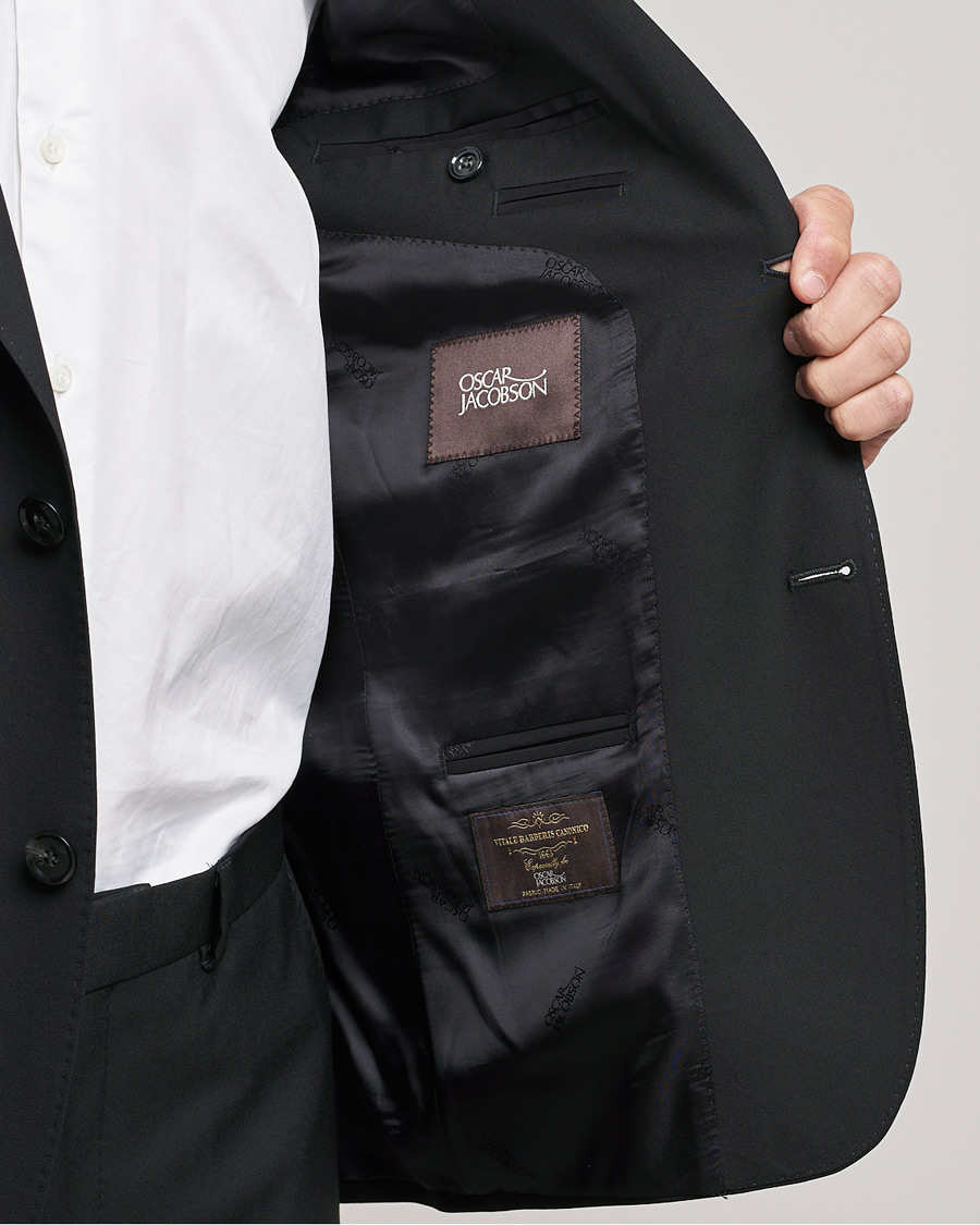Herre | Dressjakker | Oscar Jacobson | Edmund Blazer Super 120´s Wool Black