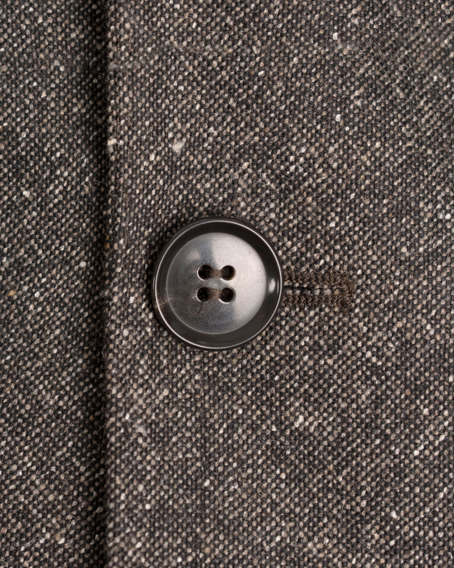 Herre | Dressjakker | Oscar Jacobson | Einar Lambswool Blazer Dark Brown 52
