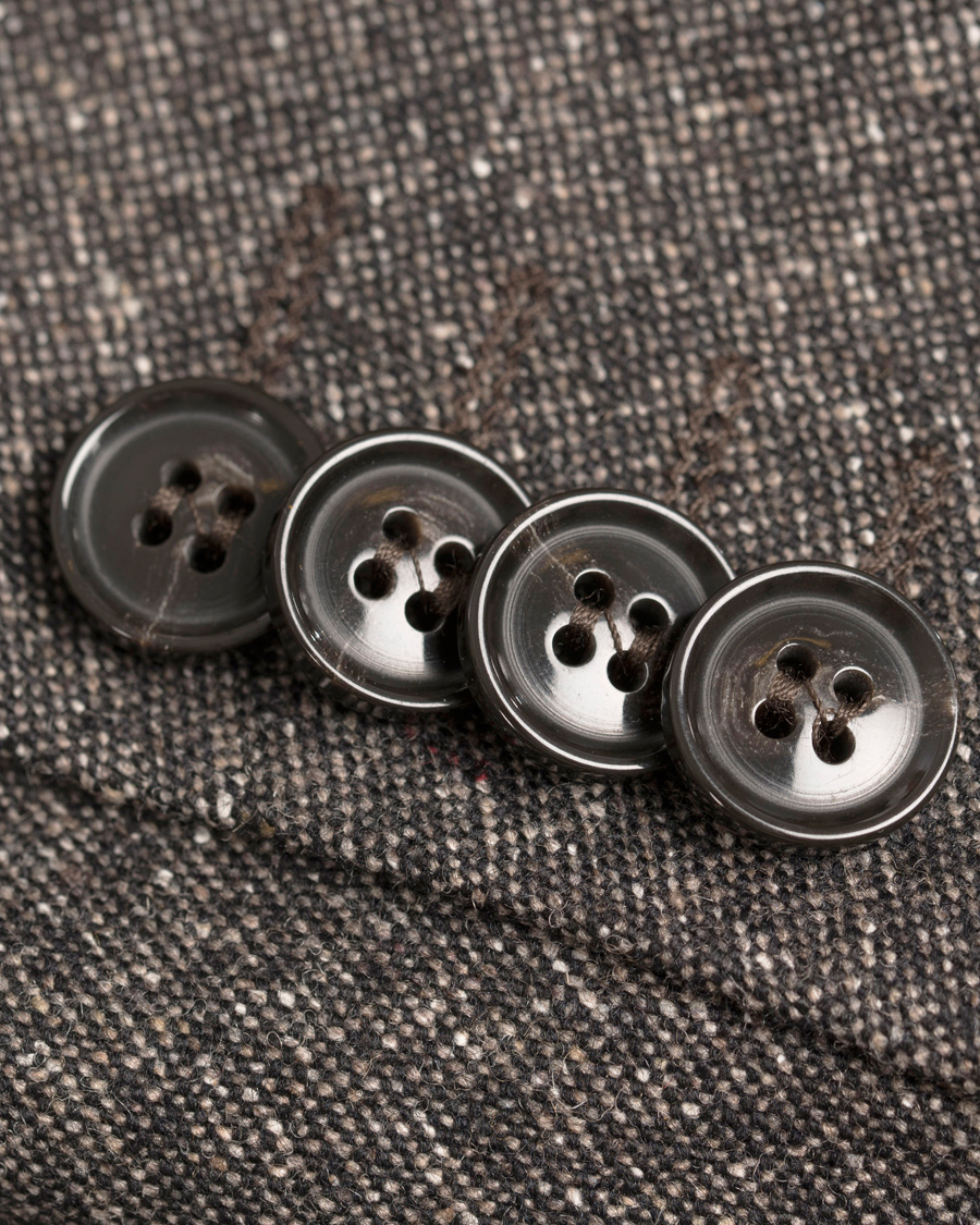 Herre | Dressjakker | Oscar Jacobson | Einar Lambswool Blazer Dark Brown 52