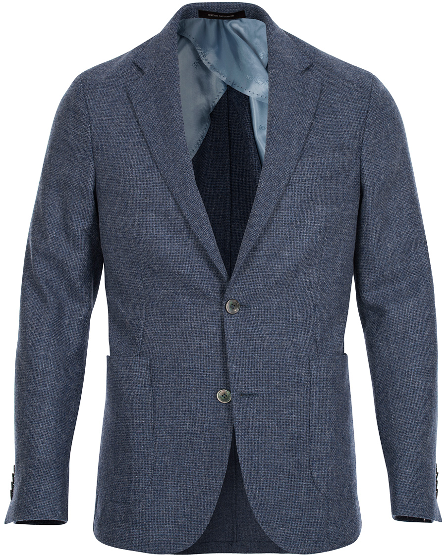 Herre | Dressjakker | Oscar Jacobson | Einar Structured Blazer Sky Blue
