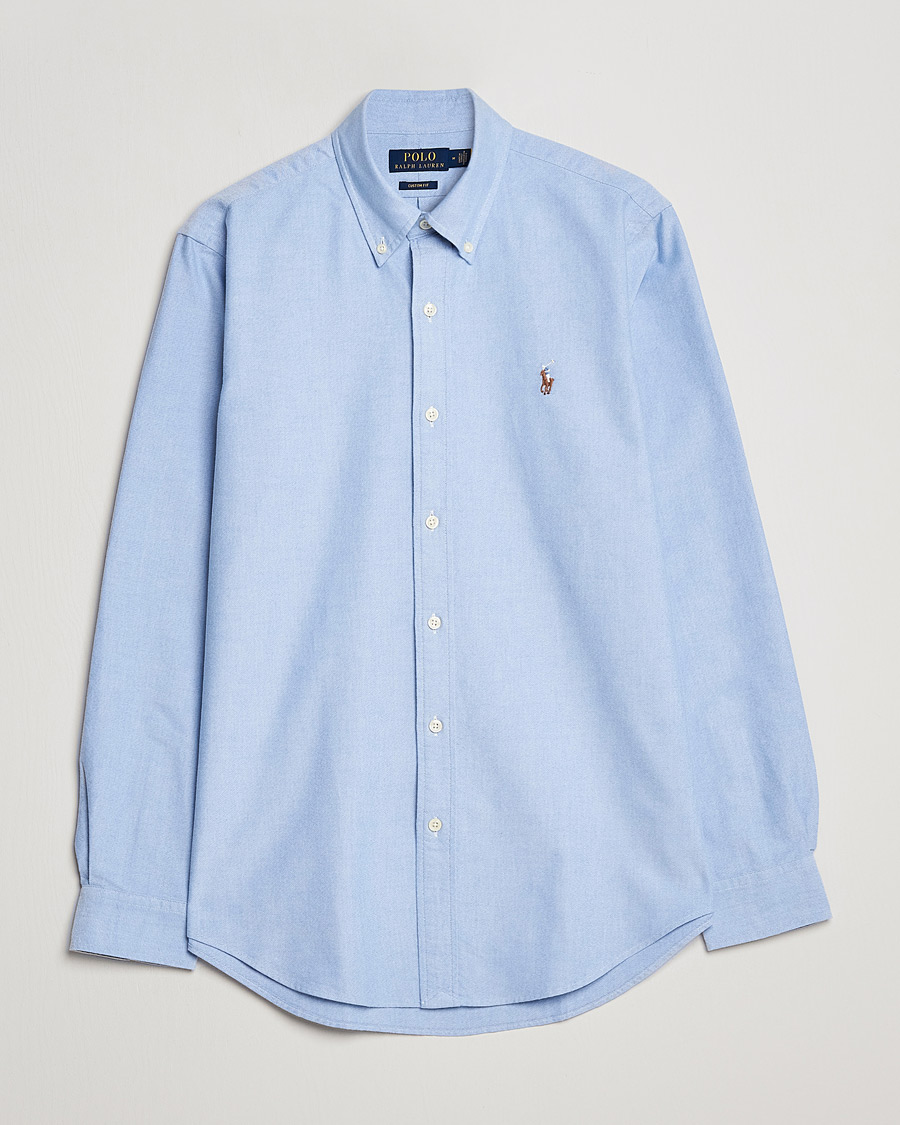 Herre | Skjorter | Polo Ralph Lauren | Custom Fit Shirt Oxford Blue