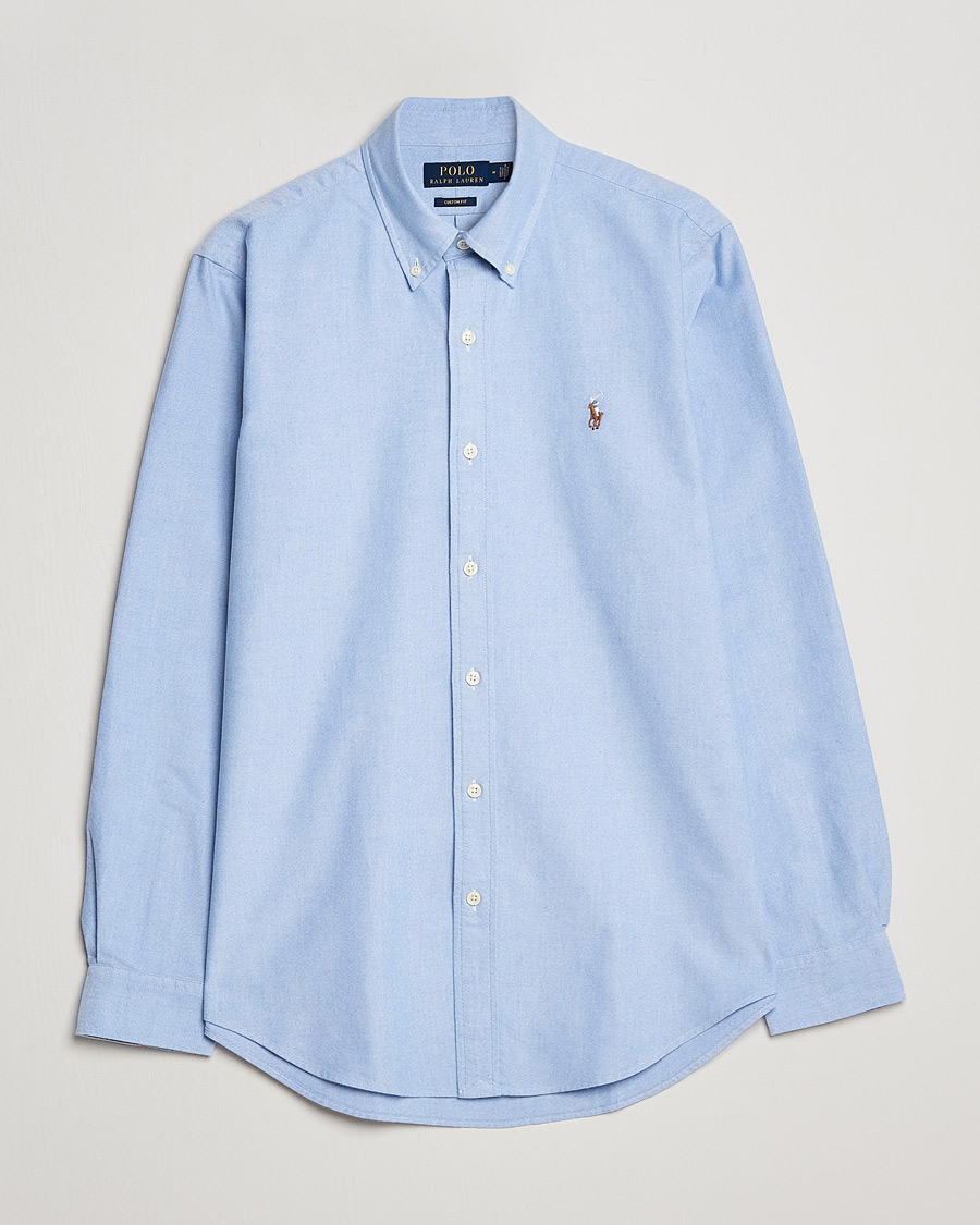 Herre | Skjorter | Polo Ralph Lauren | Custom Fit Oxford Shirt Blue