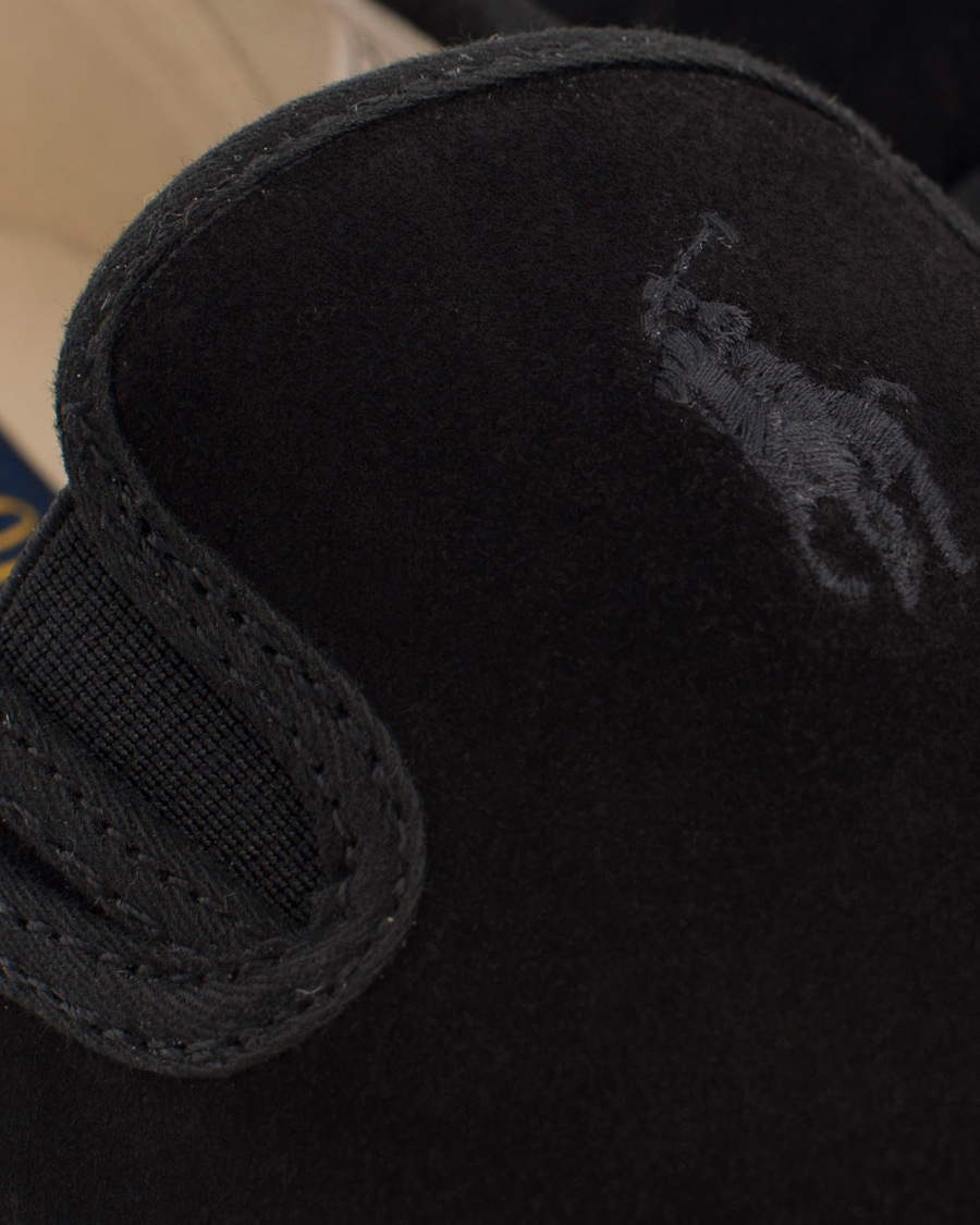 Herre | Polo Ralph Lauren Mytton Slip On Sneaker Black Suede | Polo Ralph Lauren | Mytton Slip On Sneaker Black Suede