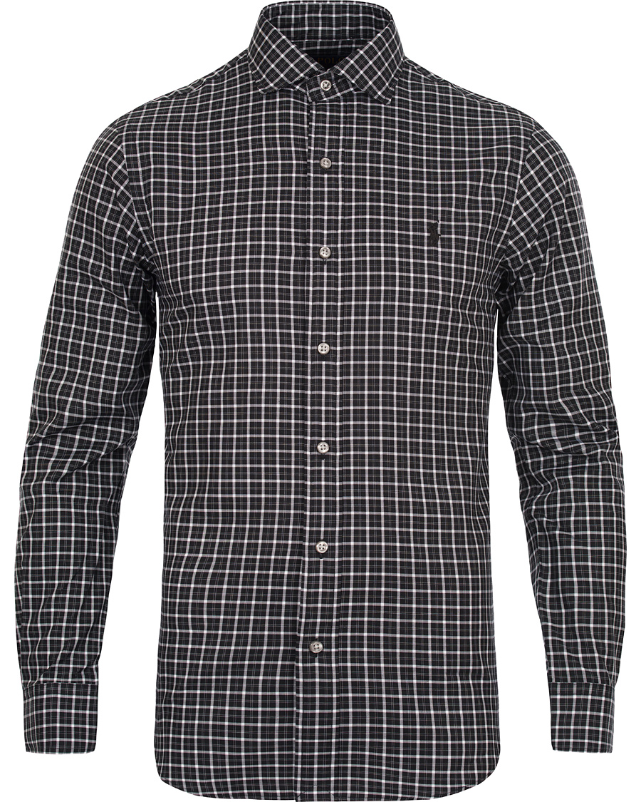 Herre | Skjorter | Polo Ralph Lauren | Slim Fit Estate Shirt Check Black/White