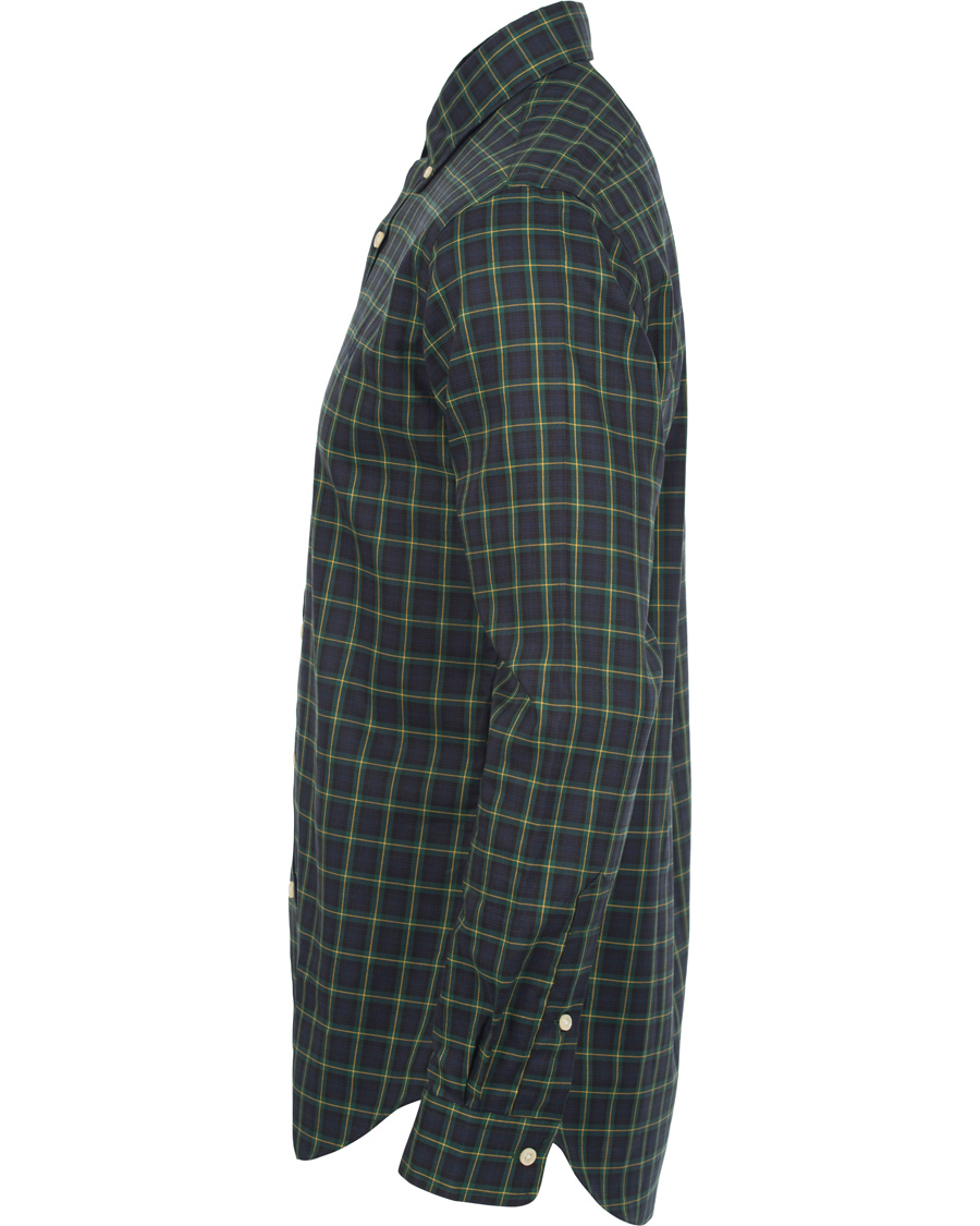 Herre | Skjorter | Polo Ralph Lauren | Core Fit Oxford Shirt Check Navy/Green