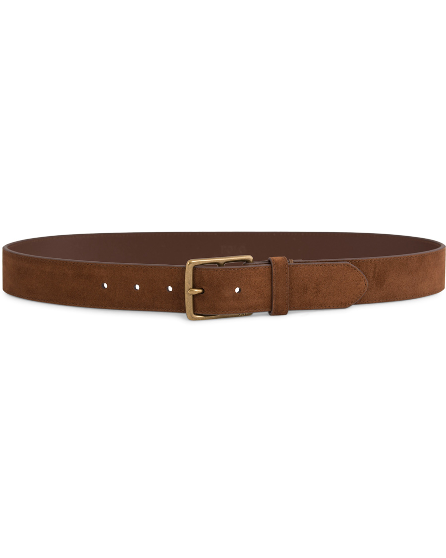 Herre | Polo Ralph Lauren Heritage Suede Belt Dark Brown | Polo Ralph Lauren | Heritage Suede Belt Dark Brown