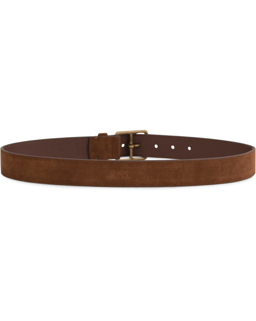 Herre | Polo Ralph Lauren Heritage Suede Belt Dark Brown | Polo Ralph Lauren | Heritage Suede Belt Dark Brown